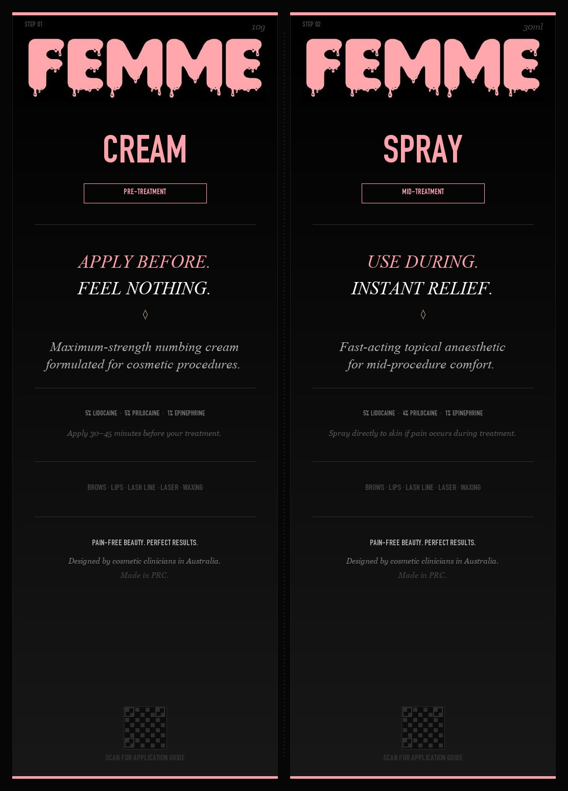 Femme Numbing Cream — Version 20