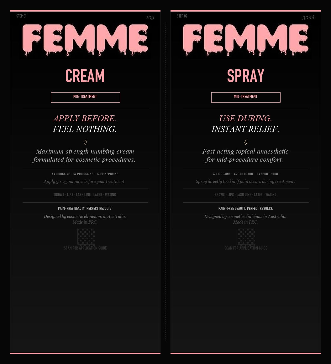 Femme Numbing Cream — Version 16