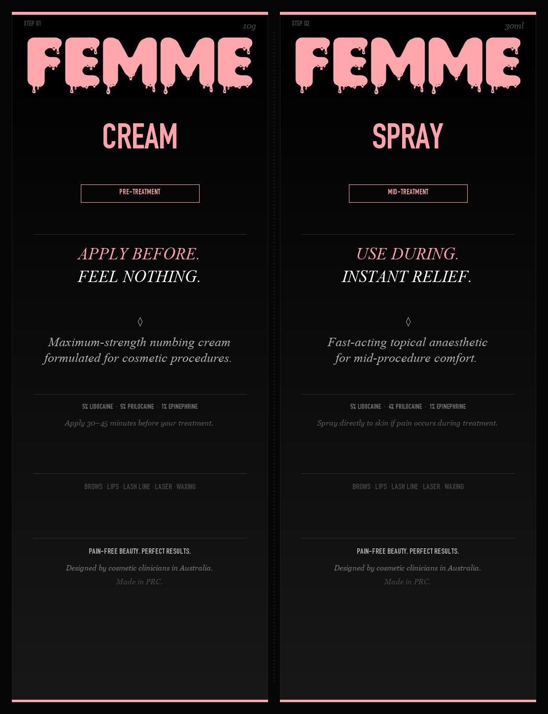Femme Numbing Cream — Version 18