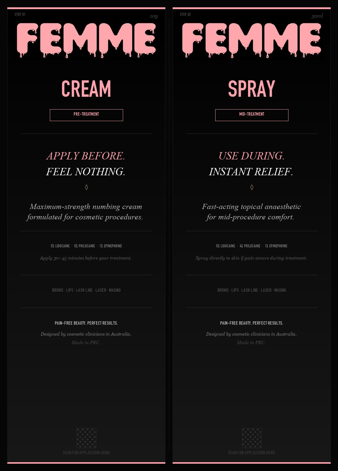 Femme Numbing Cream — Version 19